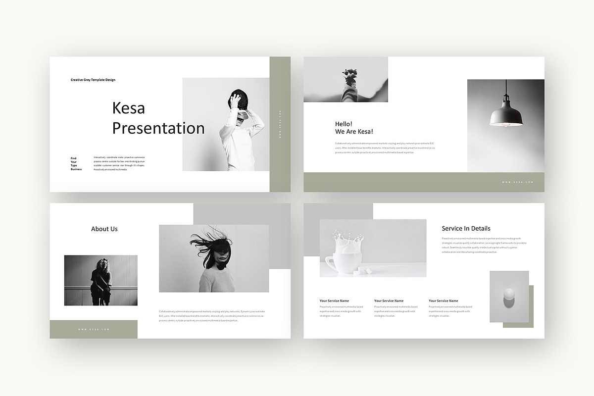 Kesa : Creative Pitch Powerpoint, a Presentation Template by Punkl Camp (Photo 2 of 16)