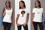 Modern Afro-American Women Set, a Texture Illustration by Illustana (Thumbnail 15 of 16)