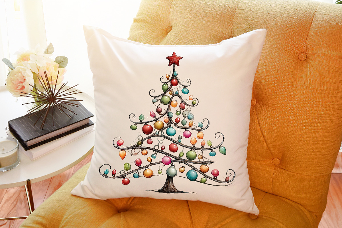 Christmas Tree With Lights PNG, an Illustration by Sublimation Artist (Photo 8 of 9)