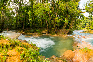 Panorama Of Agua Azul In Chiapas, a Nature Photo by THP Creative