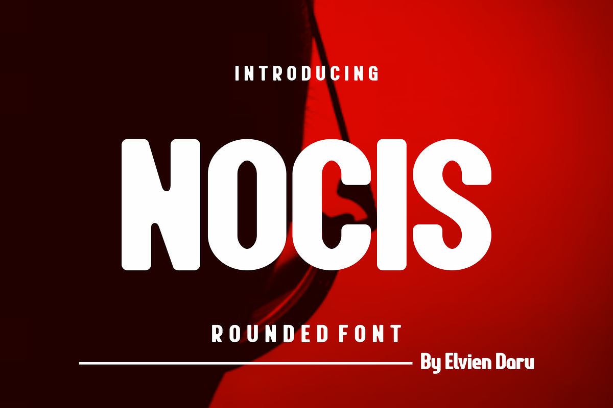Nocis - Rounded Font, a Sans Serif Font by lelevien (Photo 1 of 4)