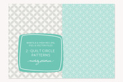 2 VECTOR & PSD quilt circle patterns, a Pattern Graphic by michLg designs (Thumbnail 1 of 4)