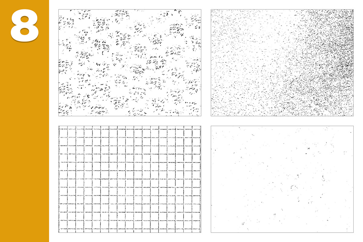 8 Halftone Textures preview 3