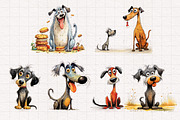 Quirky Dog Clipart Bundle, an Animal Illustration by PaintPixelCo (Thumbnail 9 of 10)