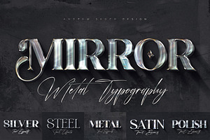 Polished Metal Text Effects, a Layer Style Add-On by Andrew Skoch Design
