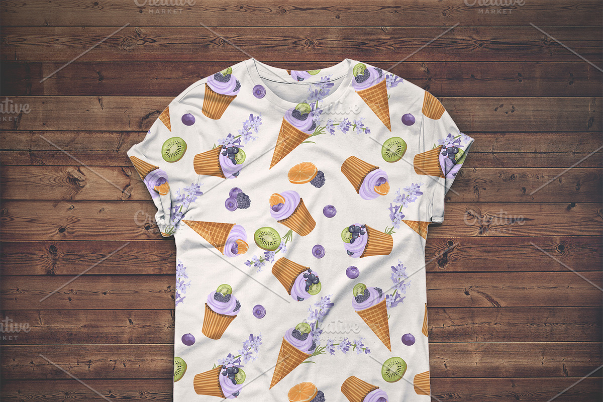 Berry & Pastry Seamless Patterns Set, a Pattern Graphic by artdemidova (Photo 3 of 12)