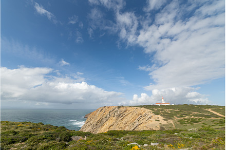 A beautiful view of the ocean with a
