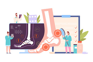 People arthritis treatment. Doctor, a Healthcare Illustration by Stock-Smart-Start