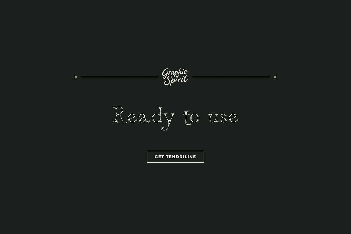 Tendriline Botanical Serif Font, a Serif Font by Graphic Spirit (Photo 8 of 8)