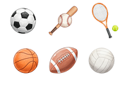 Watercolor Sports Clipart, a Sport Illustration by BerryPieArt (Thumbnail 2 of 4)