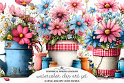 Whimsical Spring Gingham Clipart, an Illustration by GatewayDesign (Thumbnail 3 of 3)