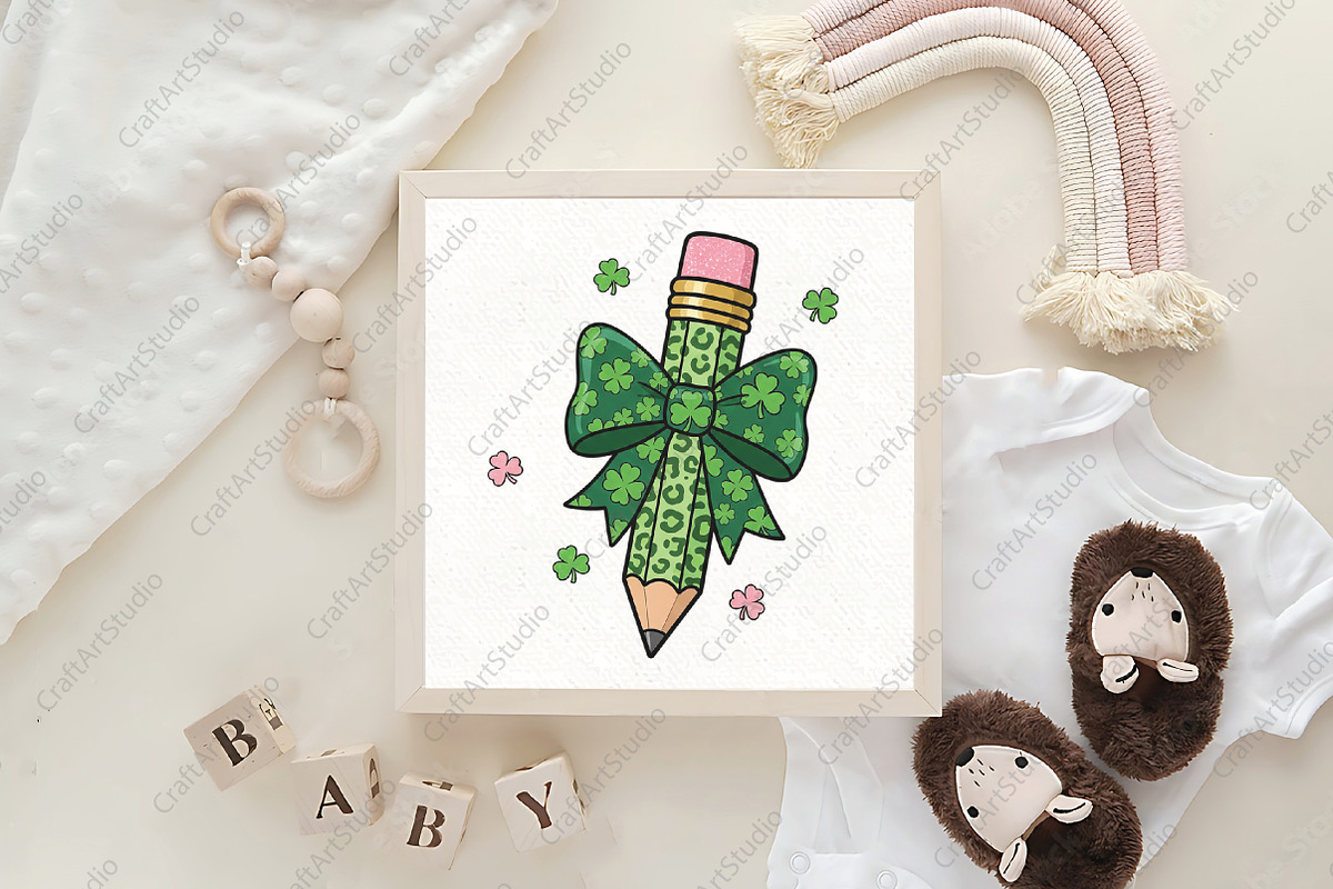 St Patricks Day Teacher Coquette PNG, an Illustration by CraftArtStudio (Photo 4 of 4)