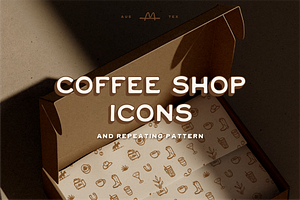 Handmade Coffee Shop Icons