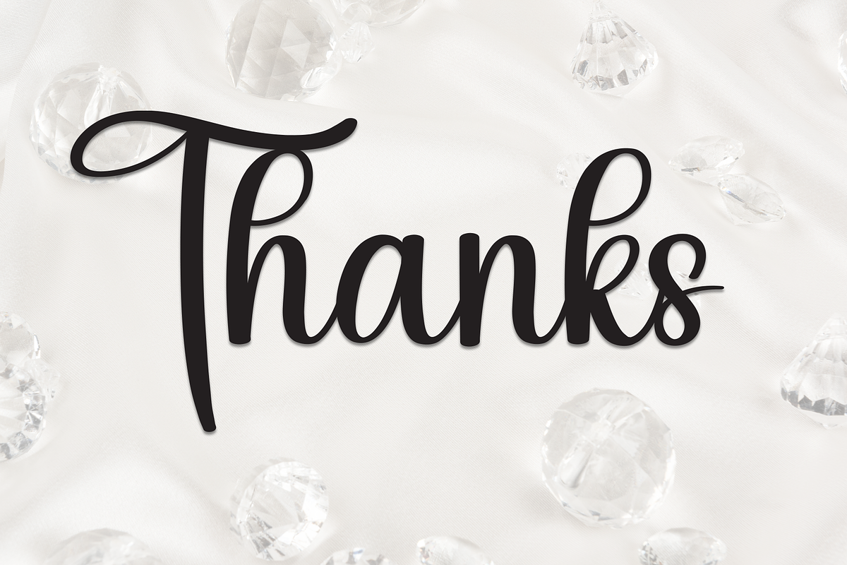 Rhinestone | Script Font, a Handwritten Font by Scratchones (Photo 9 of 9)