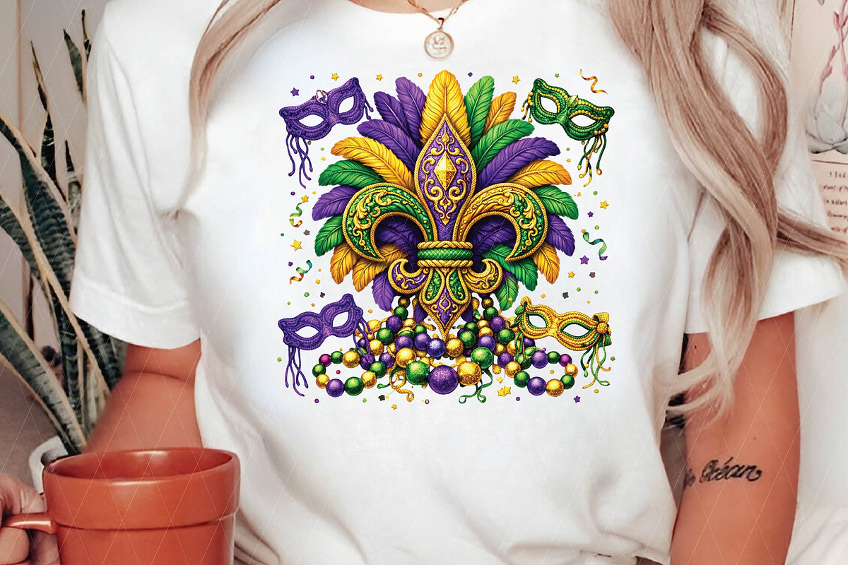 Mardi Gras Png Fleur-de-Lis Yarn Png, an Illustration by DreamPrint404 (Photo 2 of 6)