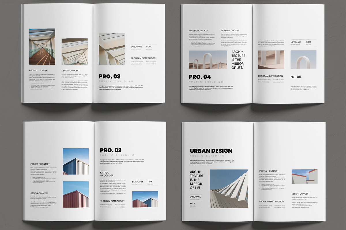 Architecture Portfolio Template, a Brochure Template by MightyDesign (Photo 3 of 6)