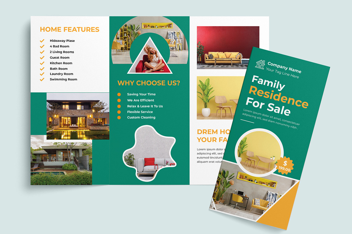 House Trifold Design Layout, a Brochure Template by MightyDesign (Photo 1 of 7)
