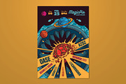 Space Monster Illustrated Flyer, a Flyer Template by ashenterprise (Thumbnail 1 of 3)