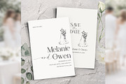 Modern Minimal Save Date Canva bd010, an Invitation Template by TyphoonStudio (Thumbnail 1 of 10)