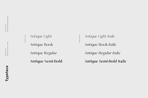 Antique - Luxury Serif Typeface