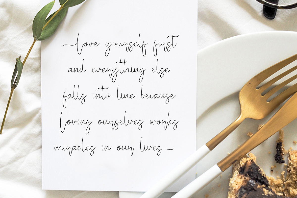 Miya Wayne - Lovely Script Font preview 3