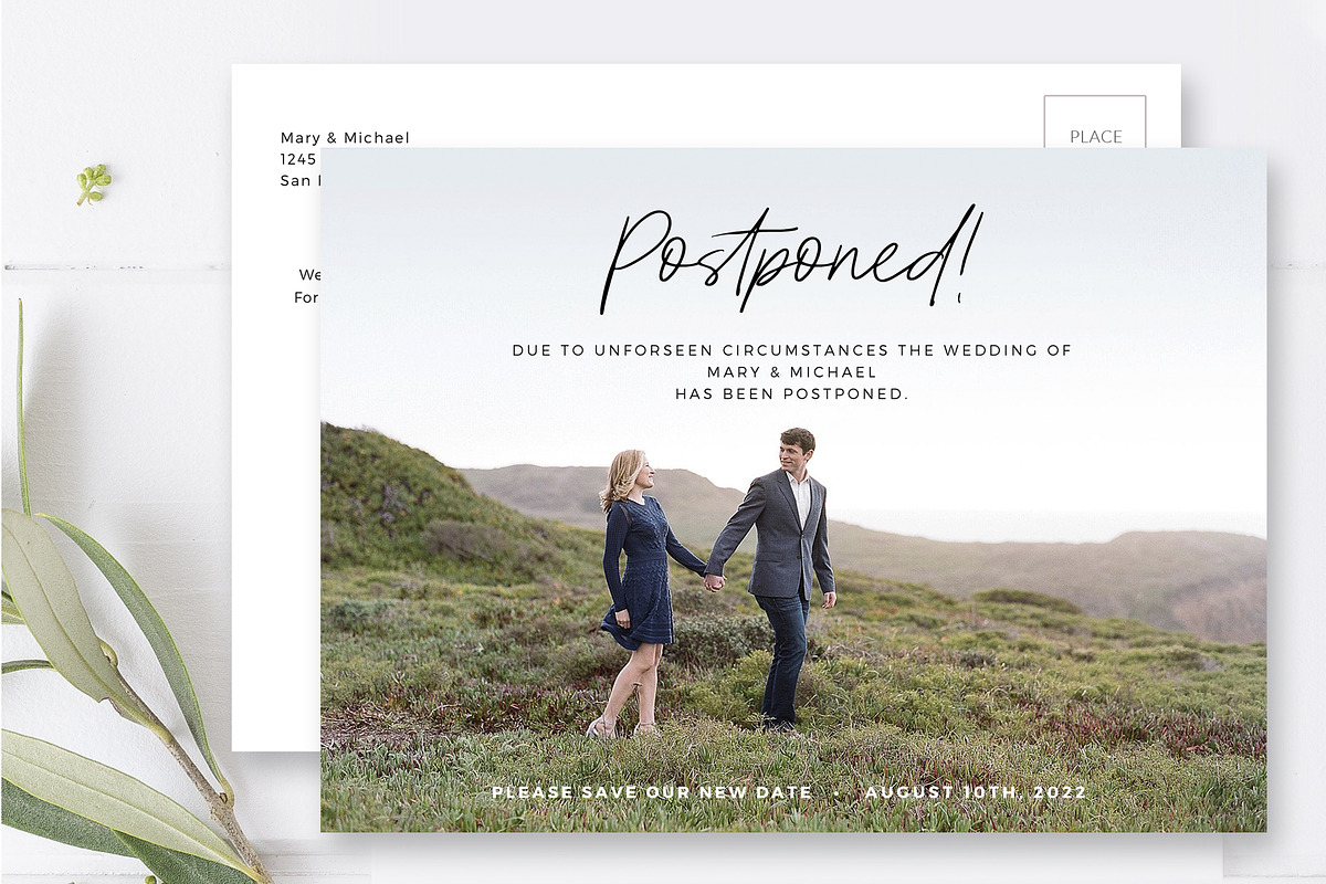 Save the Date Photo Card PSD, a Card Template by By Stephanie Design (Photo 4 of 5)