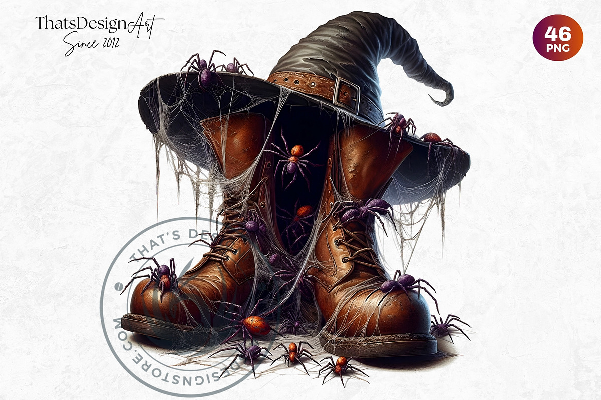 Halloween Character Boots Cliparts, a Seasonal Illustration by ThatsDesignArt (Photo 10 of 10)