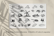 Bakery Bundle – Illustrations, Logos, an Illustration by Natalya Levish (Thumbnail 2 of 7)