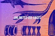 160 Paleontology Illustrations, an Animal Illustration by TheBlackPixelCo (Thumbnail 5 of 8)