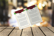 Editable Red Rose Funeral Program, a Brochure Template by SmmrDesign (Thumbnail 4 of 4)