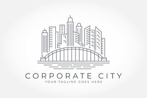Corporate City building logo design., a Branding & Logo Template by PrastHF