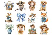 Summer Cottagecore Clipart, an Illustration by Design Market (Thumbnail 4 of 5)