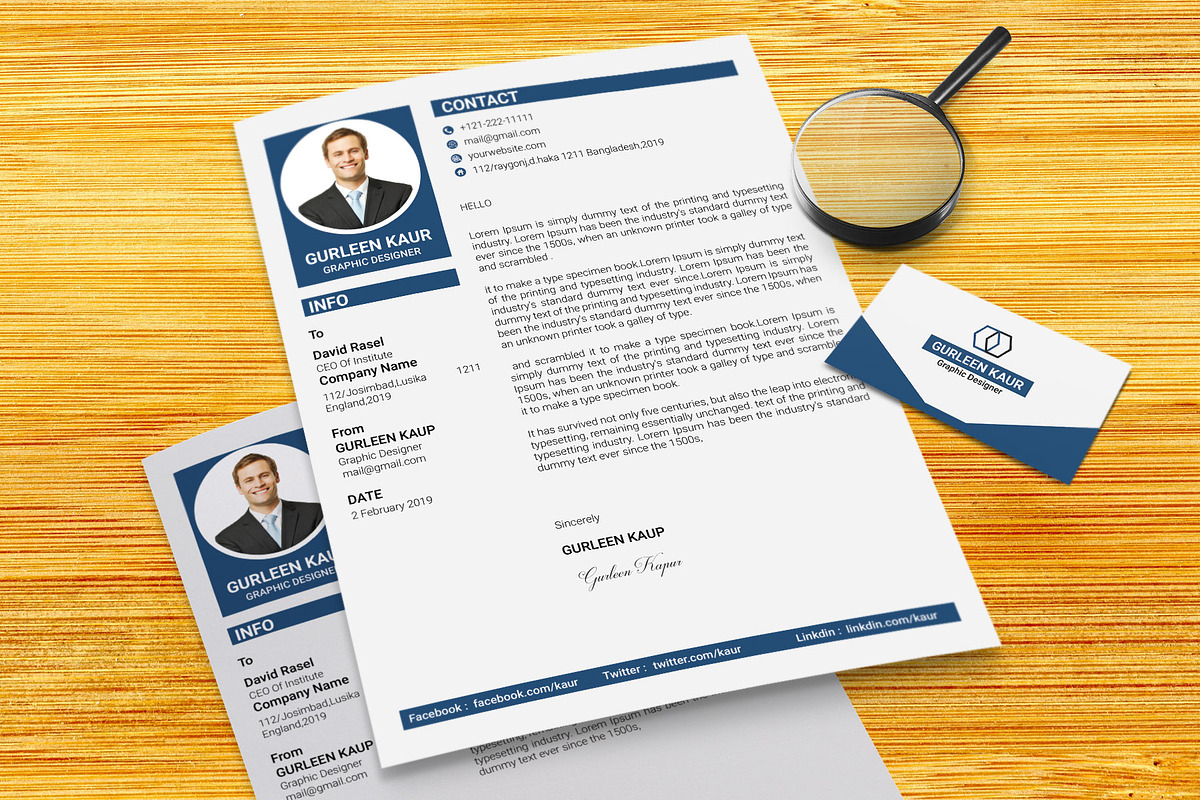 Professional Resume / CV Template, a Resume Template by designvillage (Photo 12 of 13)