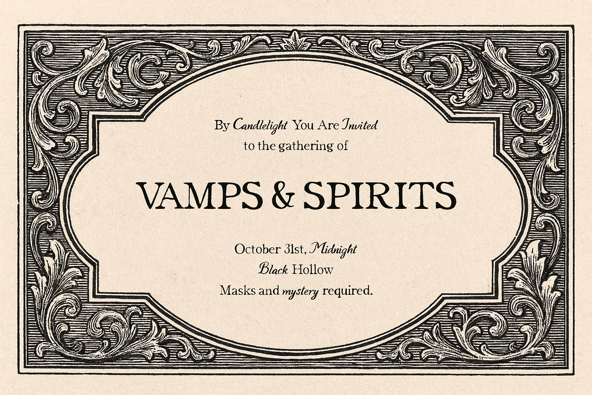 Afterdark vintage font duo, a Handwritten Font by BilberryCreates (Photo 8 of 11)