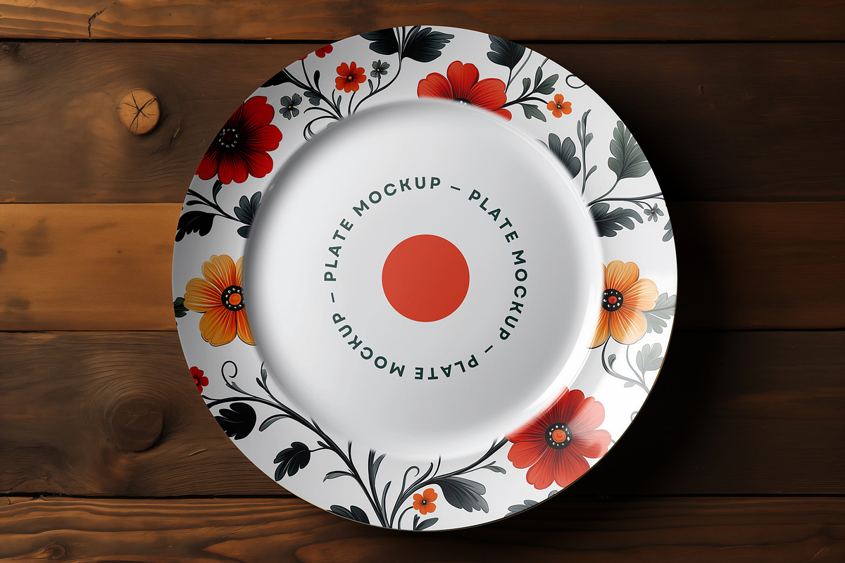 Ceramic Plate Mockup, a Merchandise Mockup by dpi (Photo 5 of 10)