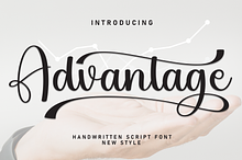 Advantage | Script Font