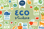 Eco stickers. Zero waste, eco life., an Object Graphic by anna khramtsova (Thumbnail 1 of 8)