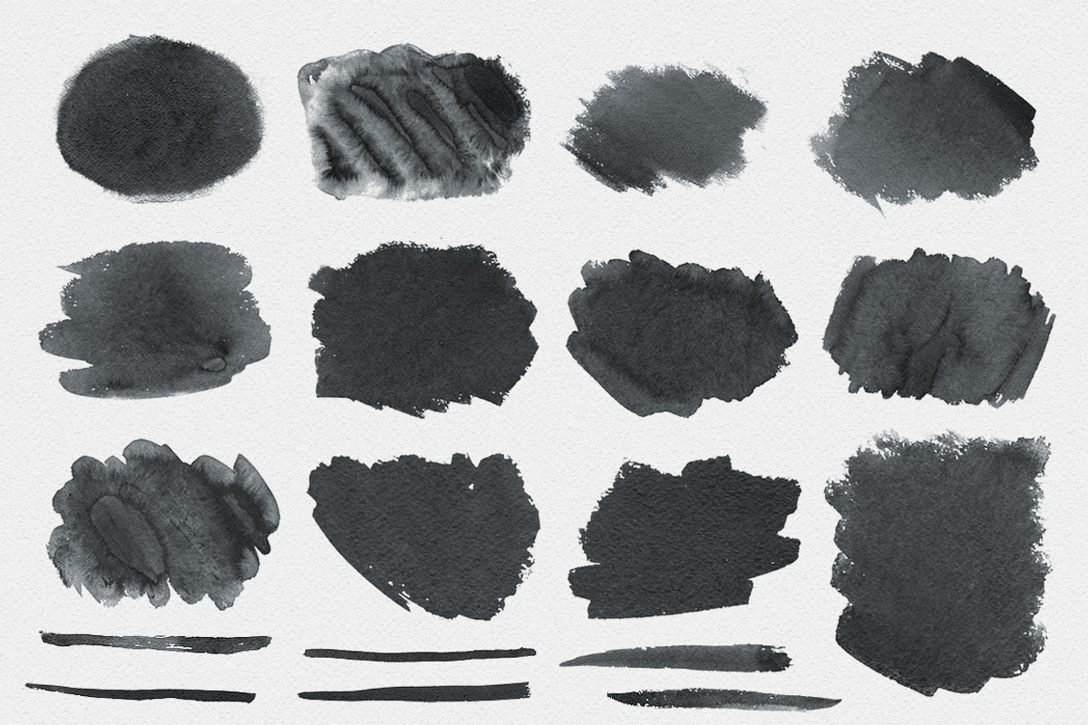 67 highres Watercolor (Ink) Brushes preview 2