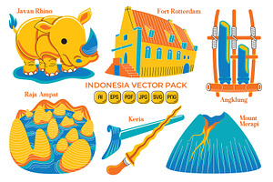 Indonesia Vector Pack #01, an Object Graphic by MEDZ