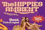 Redsema | Groovy Retro Font, a Font by twinstd (Thumbnail 5 of 12)