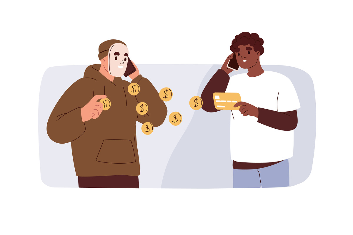 Internet fraud and scam concept set, a Technology Illustration by Good Studio (Photo 3 of 7)