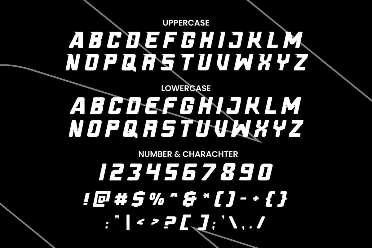 FAST TRACK - Racing Gaming Font, a Sans Serif Font by TokoPress (Photo 4 of 10)