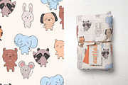 Cuties animals patterns collection, a Pattern Graphic by K.SweeTheArt (Thumbnail 12 of 14)