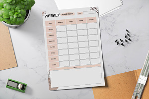 Printable Weekly Food, Food Diary