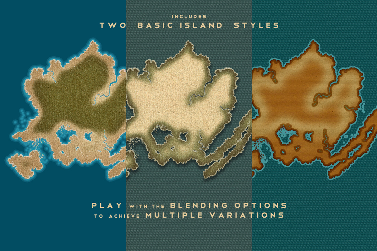 Treasure Map Styles with Extras preview 2