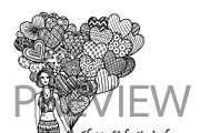 35 Valentine's coloring, an Animal Illustration by Somjai King (Thumbnail 2 of 36)