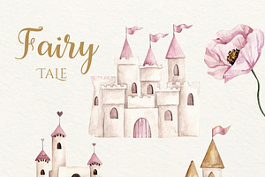 Watercolor Fairy Tale Clipart