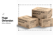 Carton Box Mockup, a Packaging Mockup by SLAB! Design (Thumbnail 2 of 8)