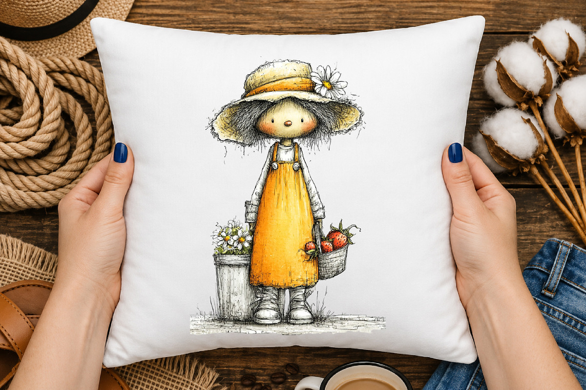 Whimsical Farm Strawberry Clipart, a Seasonal Illustration by OK Design (Photo 4 of 6)