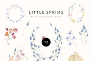 Little Spring Watercolor Set, an Object Illustration by Watercolor_Ma (Thumbnail 3 of 6)